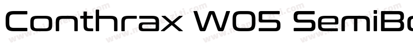 Conthrax W05 SemiBo字体转换